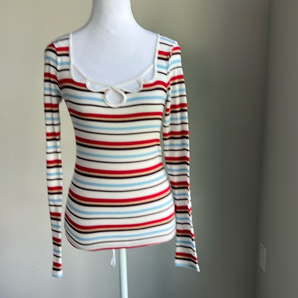 Aero Seriously Soft women’s long sleeve striped top